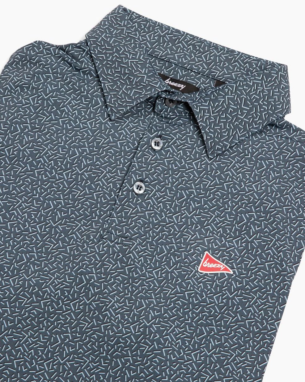 Breezy Golf | The 90's Polo | Gray | Men's Golf Polo | Small Breezy Golf | The 90's Polo | Gray | Men's Golf Polo | Small