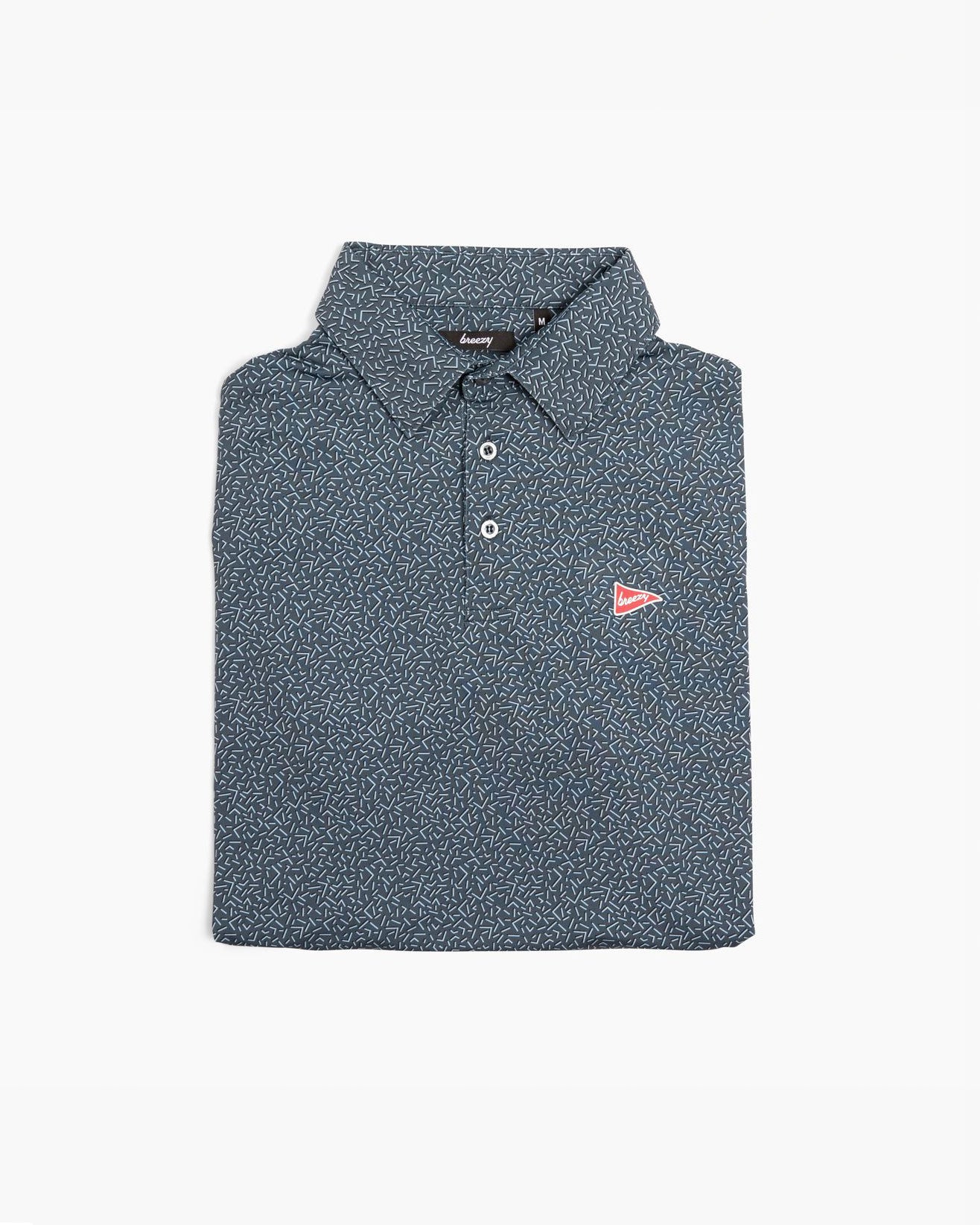 Breezy Golf | The 90's Polo | Gray | Men's Golf Polo | Small Breezy Golf | The 90's Polo | Gray | Men's Golf Polo | Small