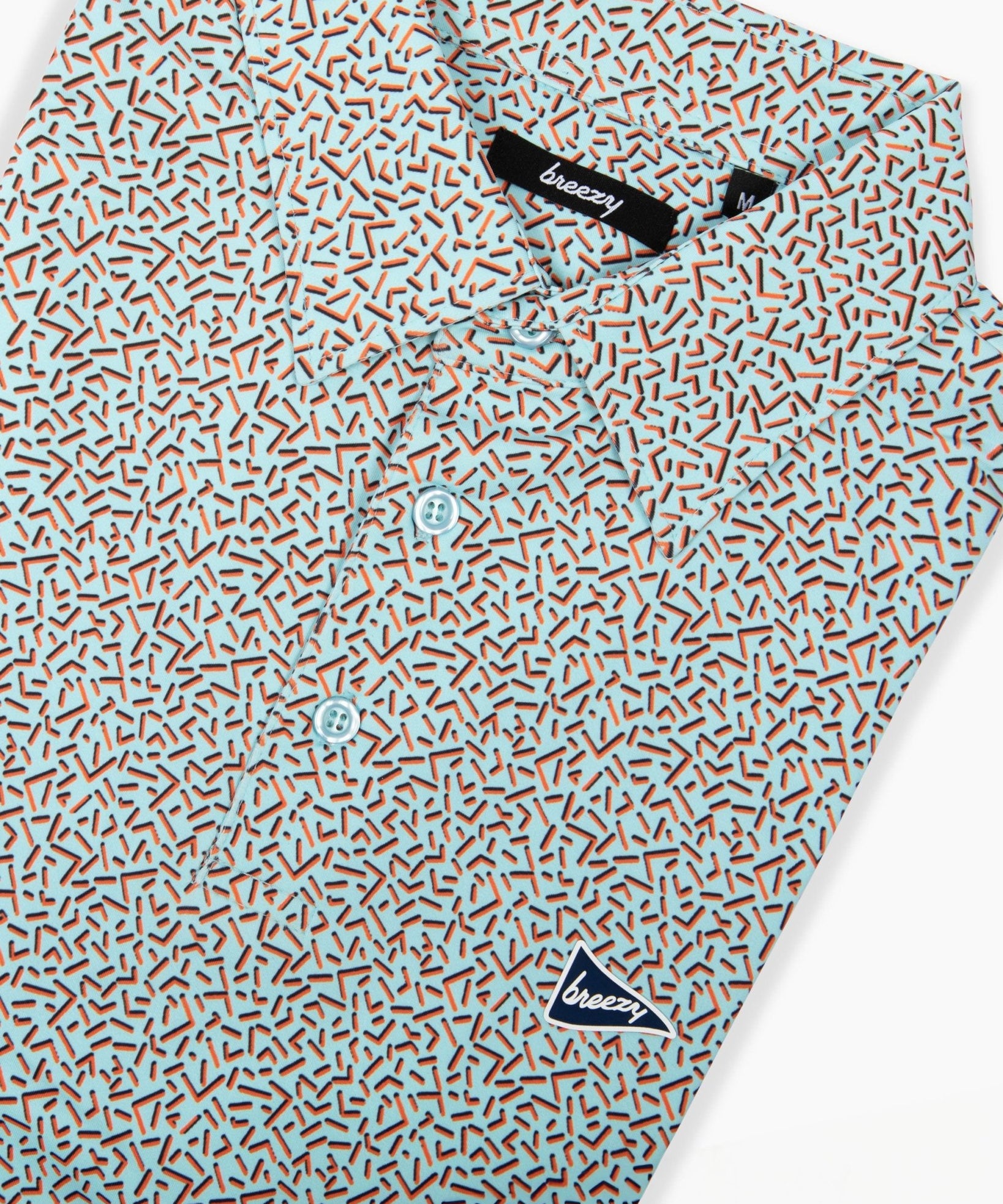 The 90s Stripes Mint Polo - Breezy Golf