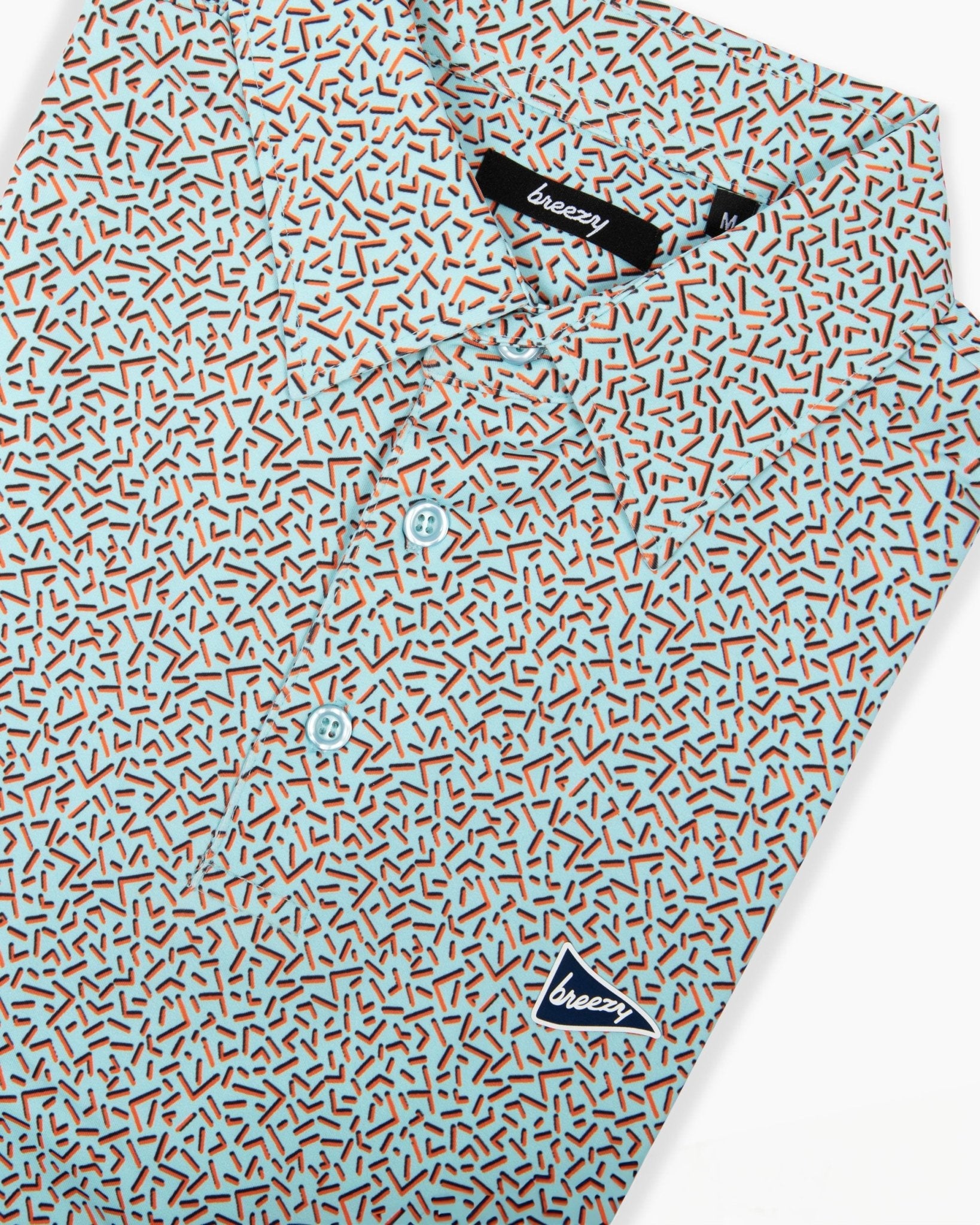 The 90s Stripes Mint Polo - Breezy Golf