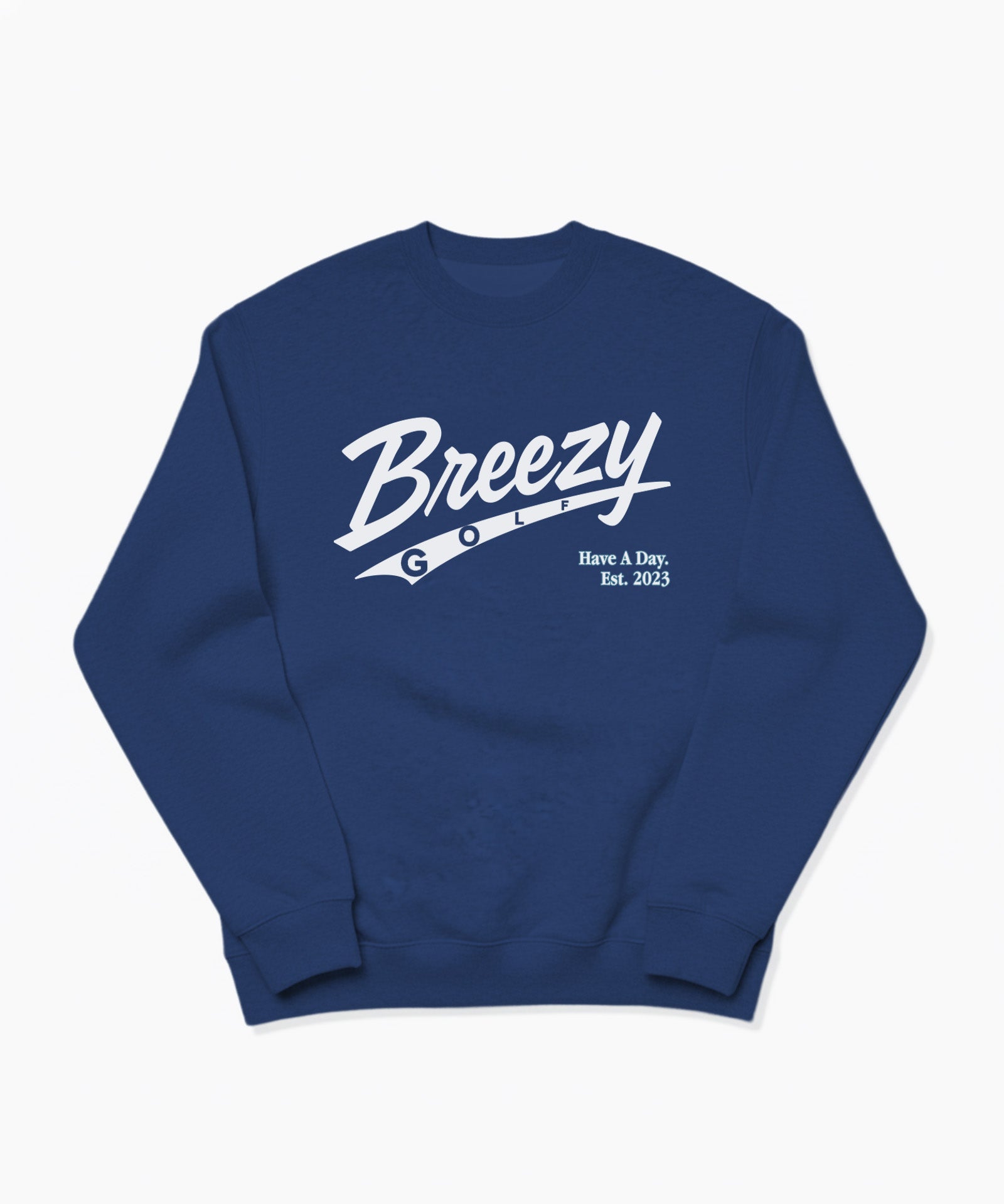 The Breezy Script Crewneck - Breezy Golf