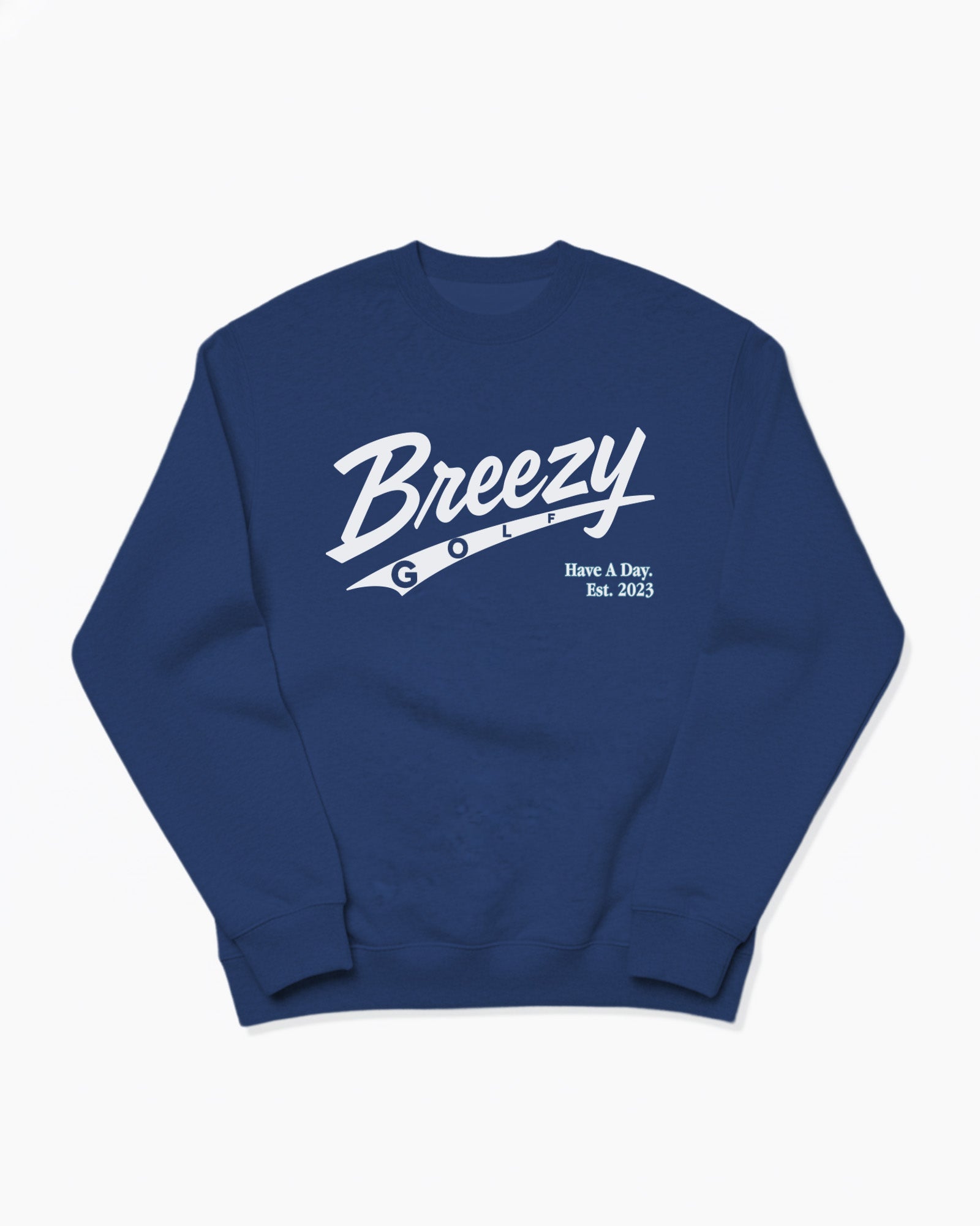The Breezy Script Crewneck - Breezy Golf