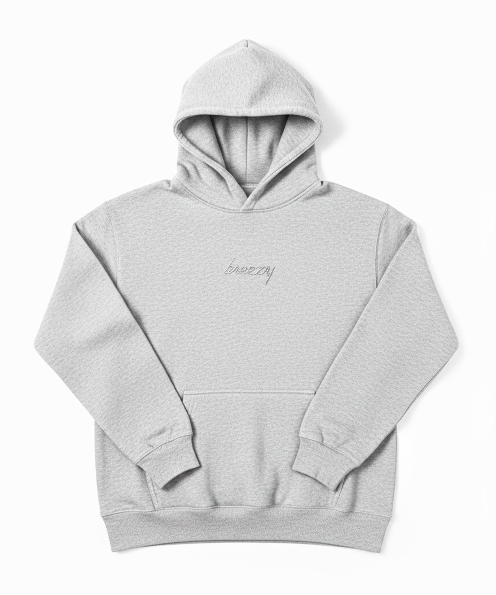 The Breezy Hoodie Sweatshirt White Heather - Breezy Golf