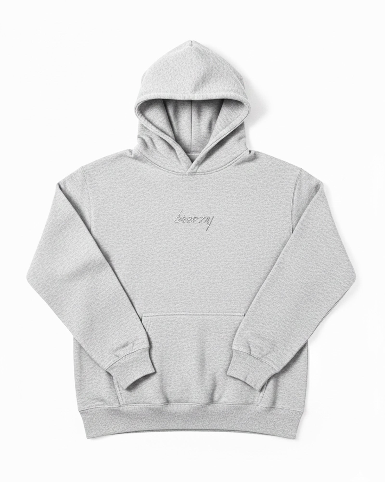 The Breezy Hoodie Sweatshirt White Heather - Breezy Golf