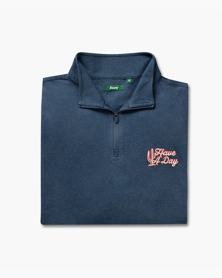 WM Phoenix Open x Breezy Navy Gimme Quarter-Zip Golf Outerwear