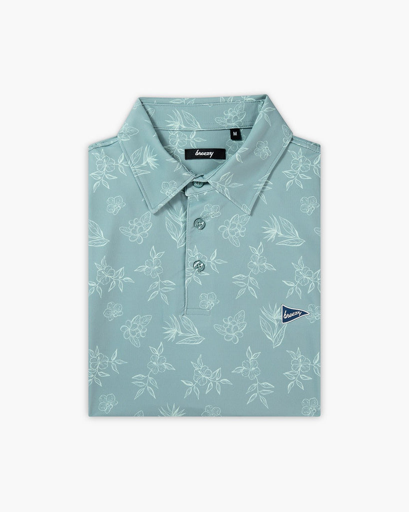 The Floral Tropics Polo Shirt for Men | Breezy Golf