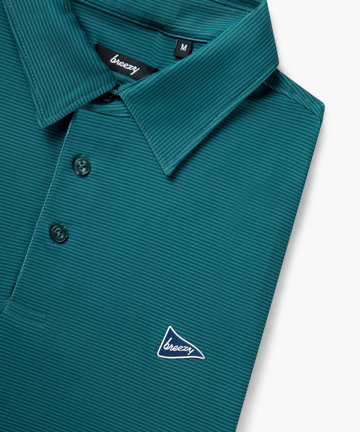 The Verdant Green Stripe Polo - Breezy Golf