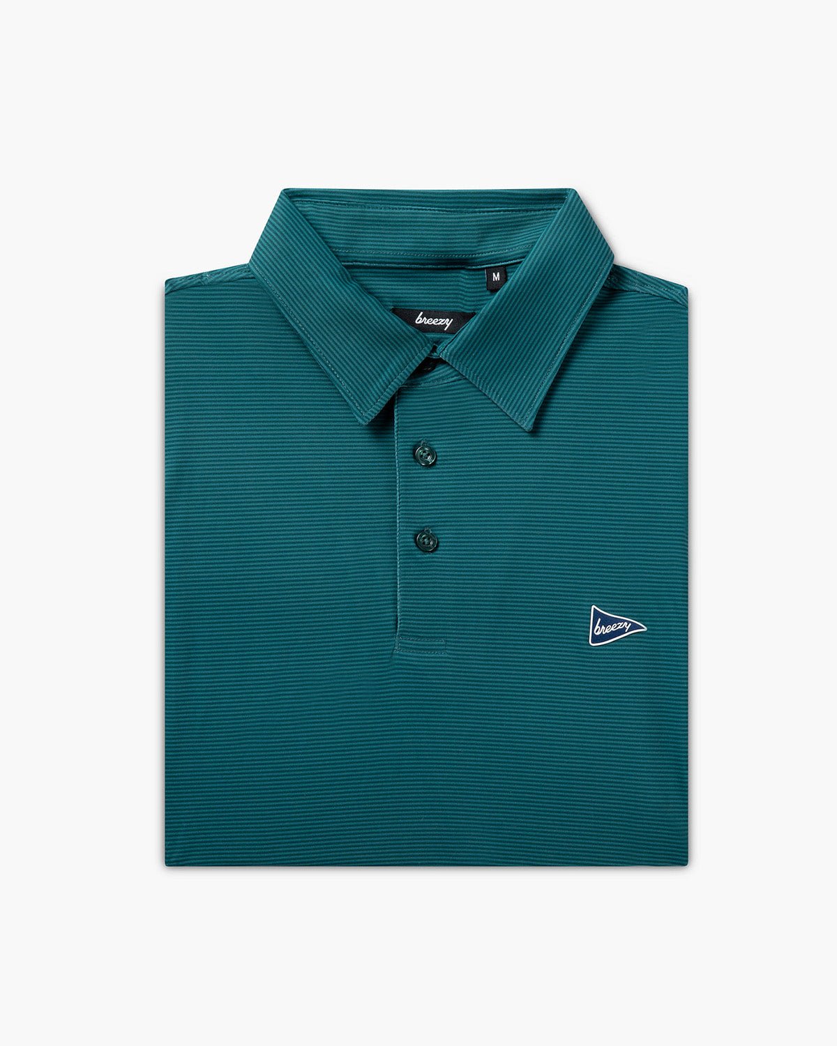 The Verdant Green Stripe Polo - Breezy Golf