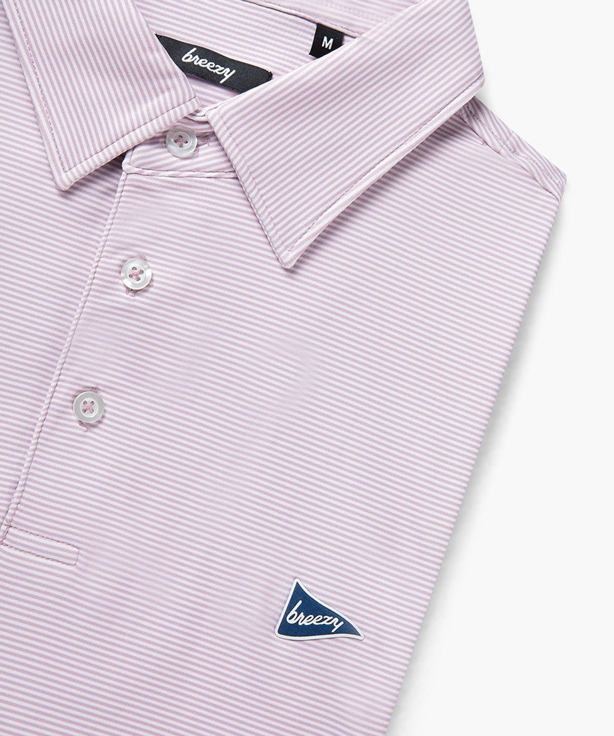 The Petal Stripe Polo - Breezy Golf