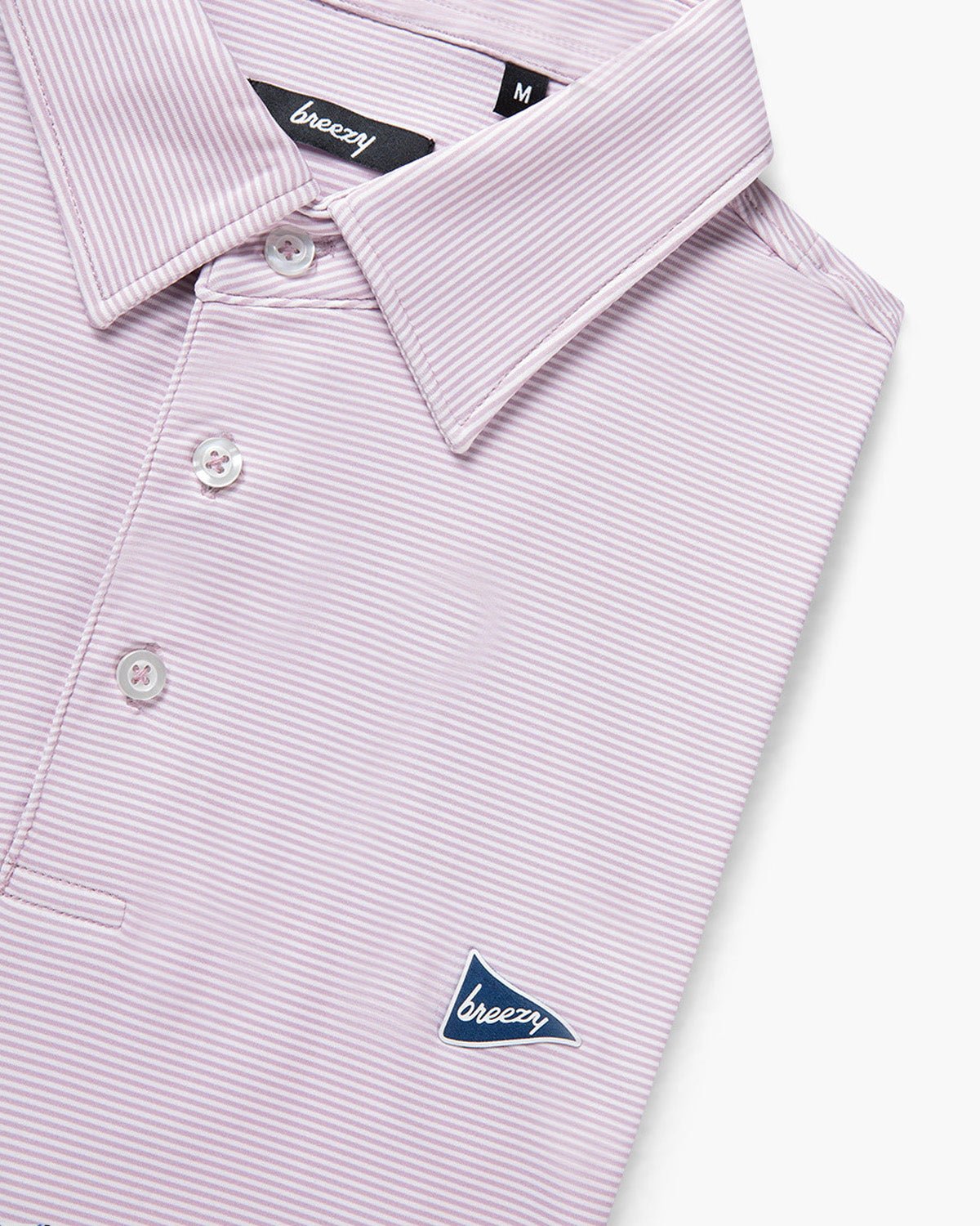The Petal Stripe Polo - Breezy Golf