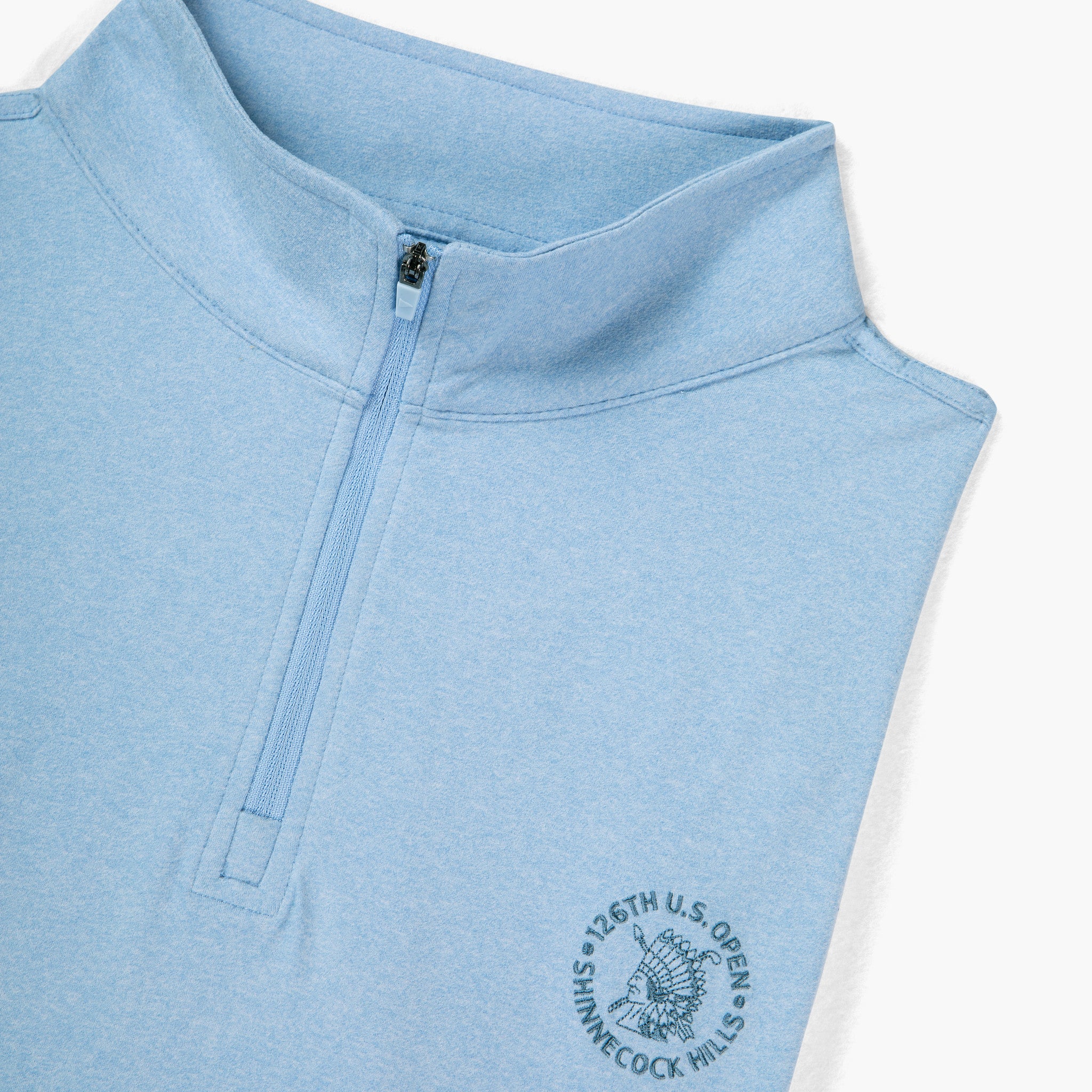 The U.S. Open Gimme Quarter-Zip Light Blue | Breezy Golf | Performance Golf Apparel