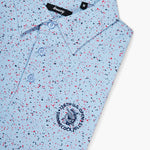 The U.S. Open Splatter Polo Light Blue - Breezy Golf