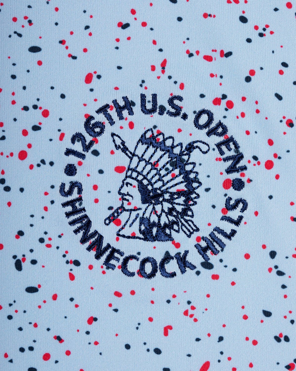 The U.S. Open Splatter Polo Light Blue - Breezy Golf