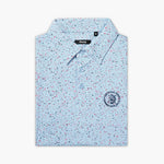 The U.S. Open Splatter Polo Light Blue - Breezy Golf