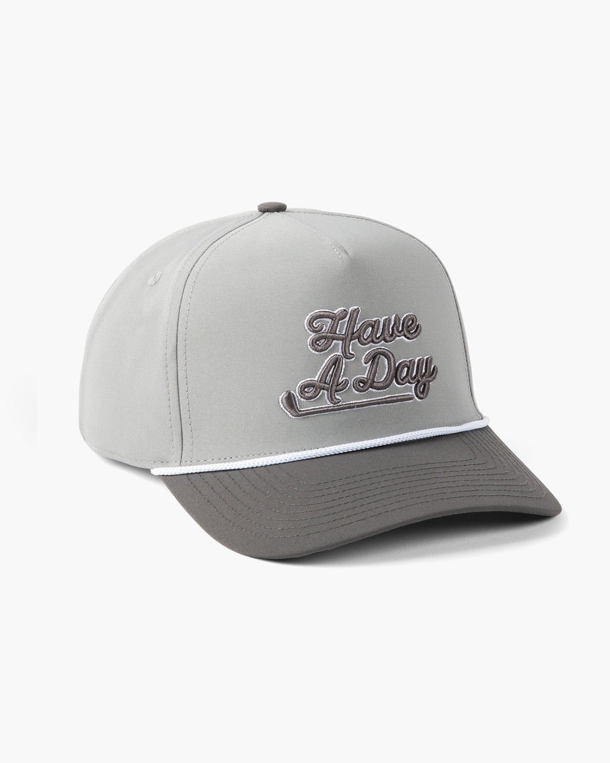 Have A Day Two Tone Grey Rope Hat - Breezy Golf
