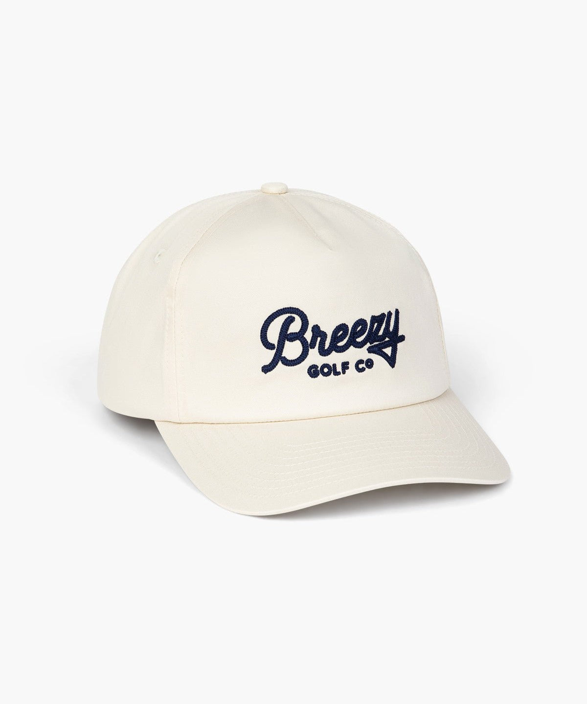 Breezy Workmans Unstructured Script Hat Off White - Breezy Golf
