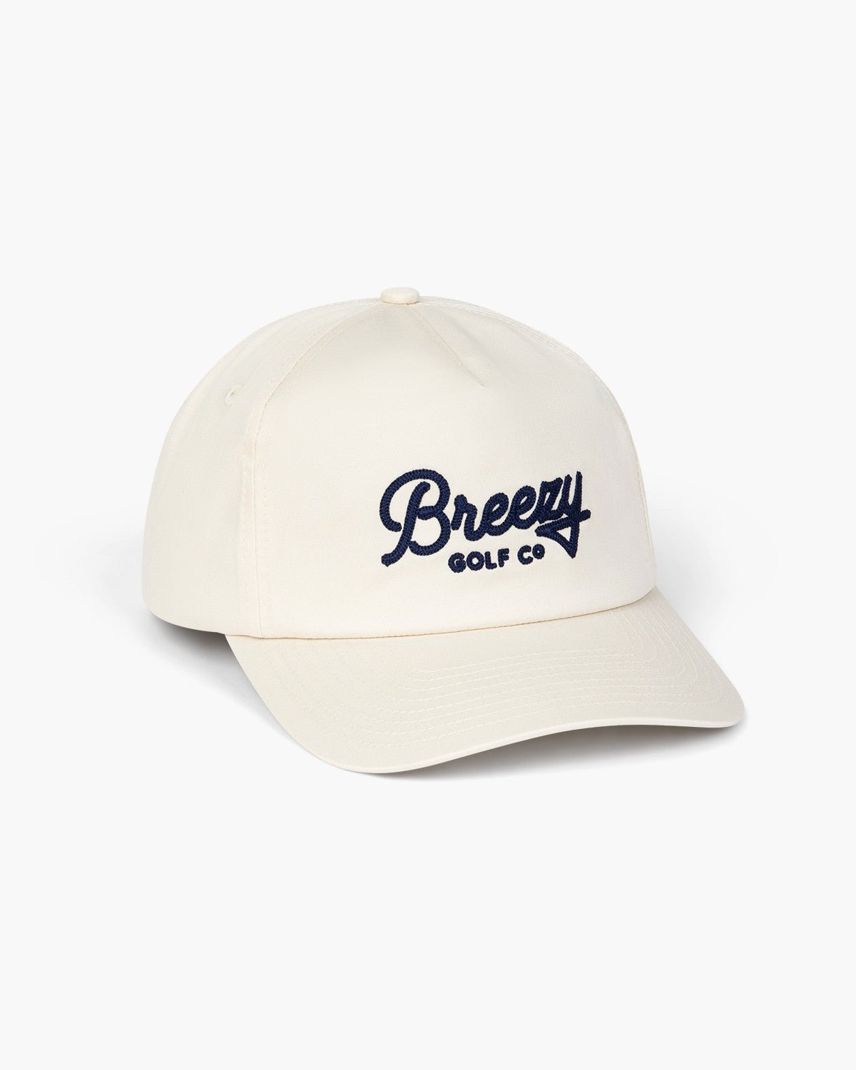 Breezy Workmans Unstructured Script Hat Off White - Breezy Golf