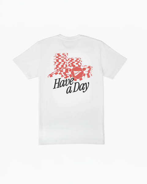 The Poker Hero Tee White | Breezy Golf