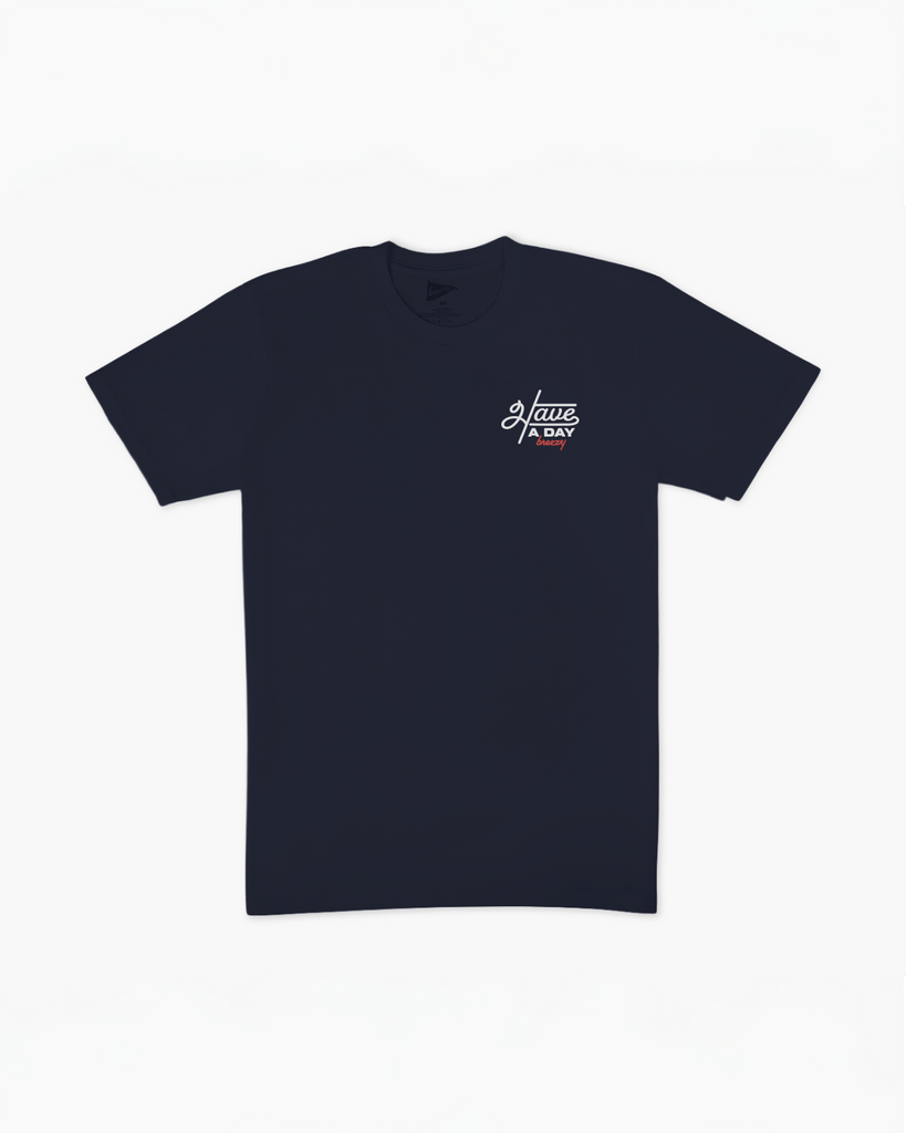 New Have A Day On the Green Navy Blue T Shirt Drop – Limited