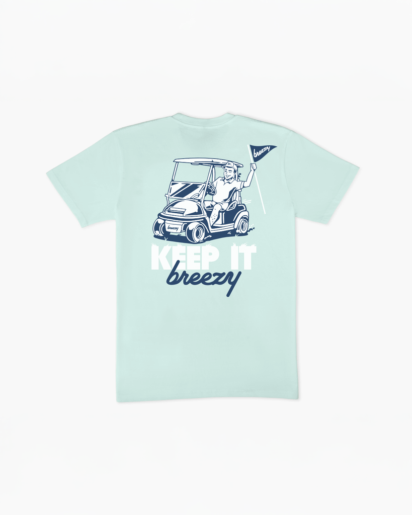 New Keep It Breezy T Shirt Mint Drop – Limited Edition | Breezy Golf