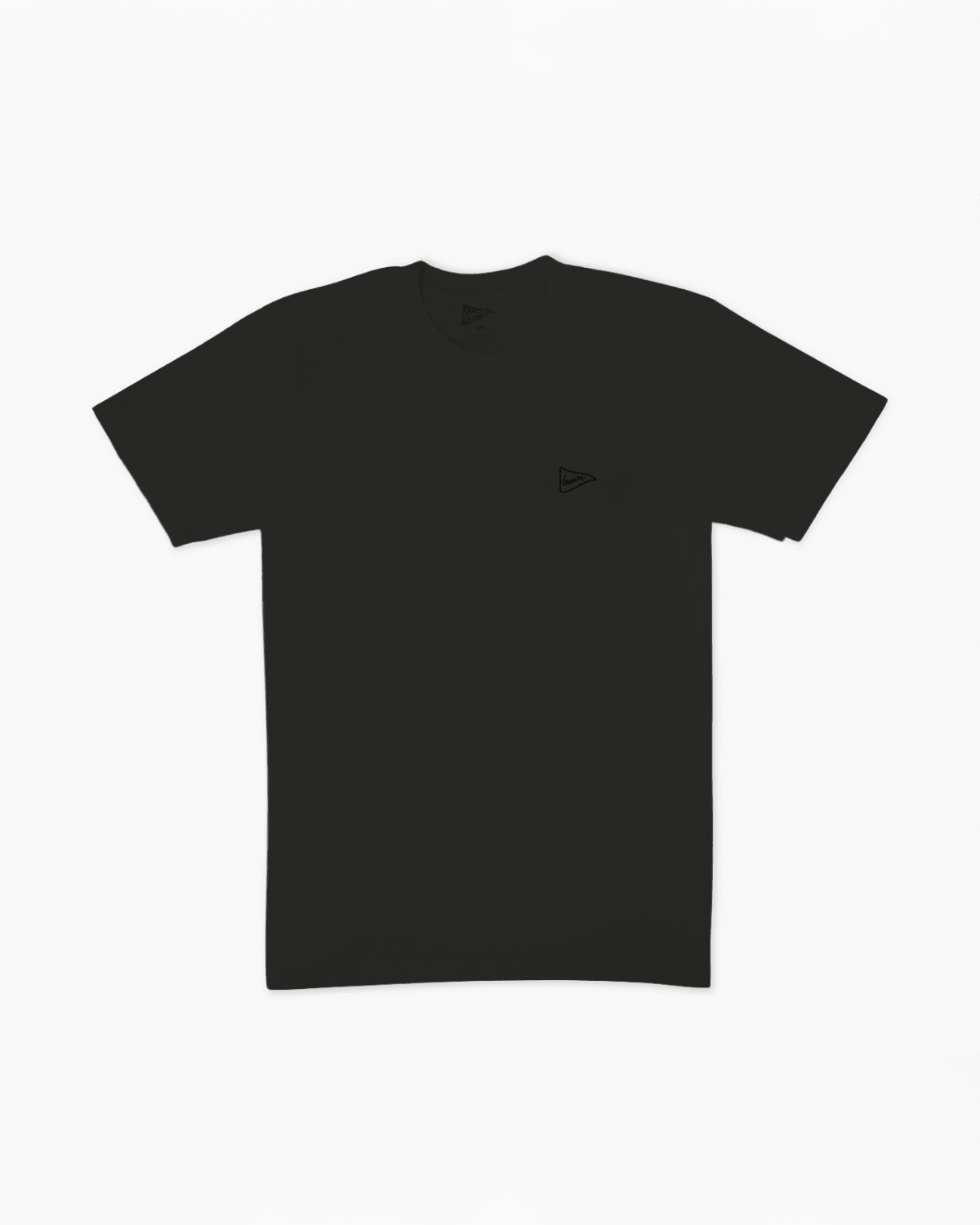 The Breezy Embroidered Tonal Script Tee Black - Breezy Golf