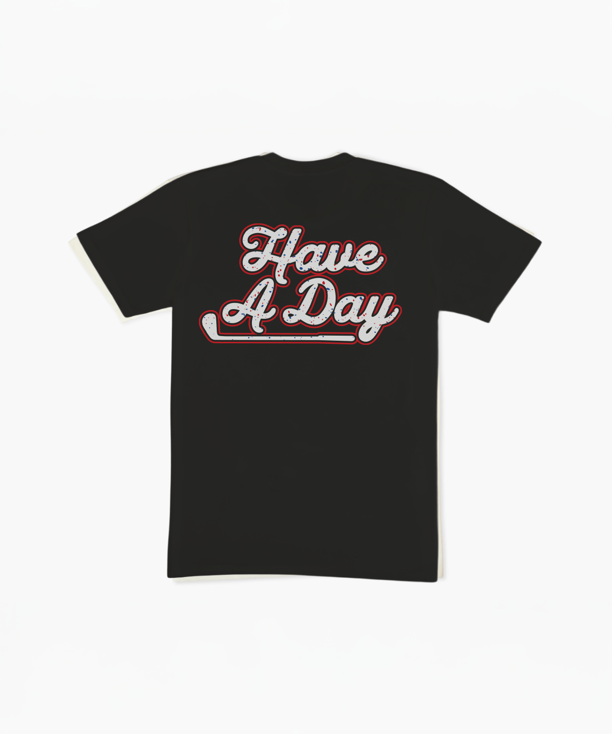 The USA Splatter Black T Shirt - Breezy Golf