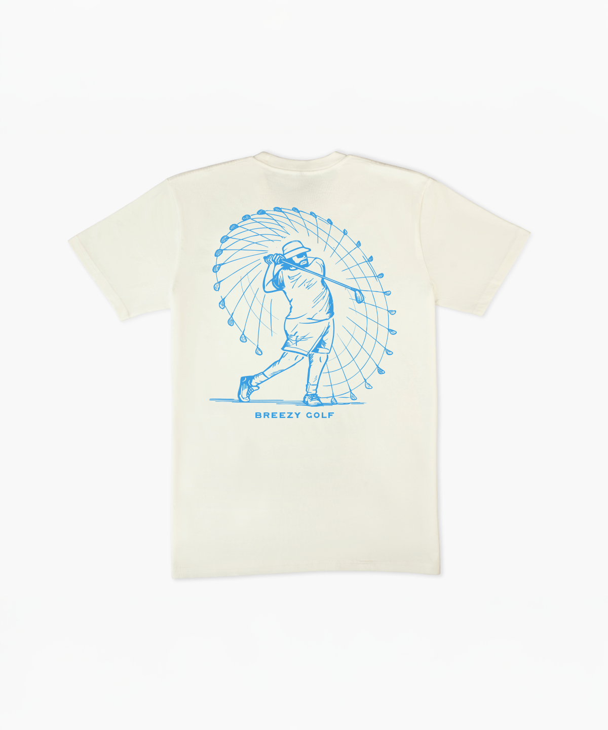 The FP Vitruvian Swing Tee Natural - Breezy Golf
