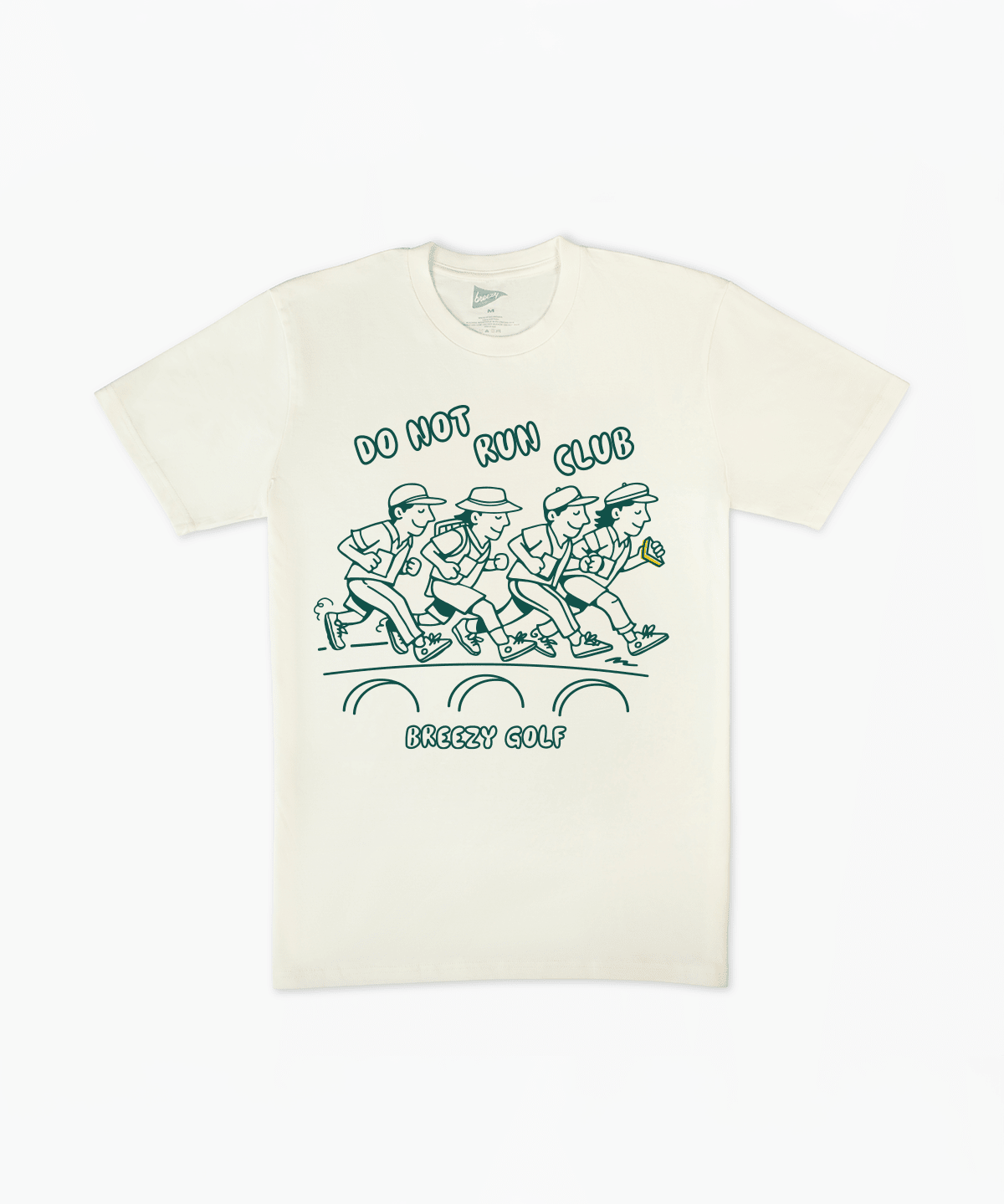 The Do Not Run Club Tee Natural - Breezy Golf