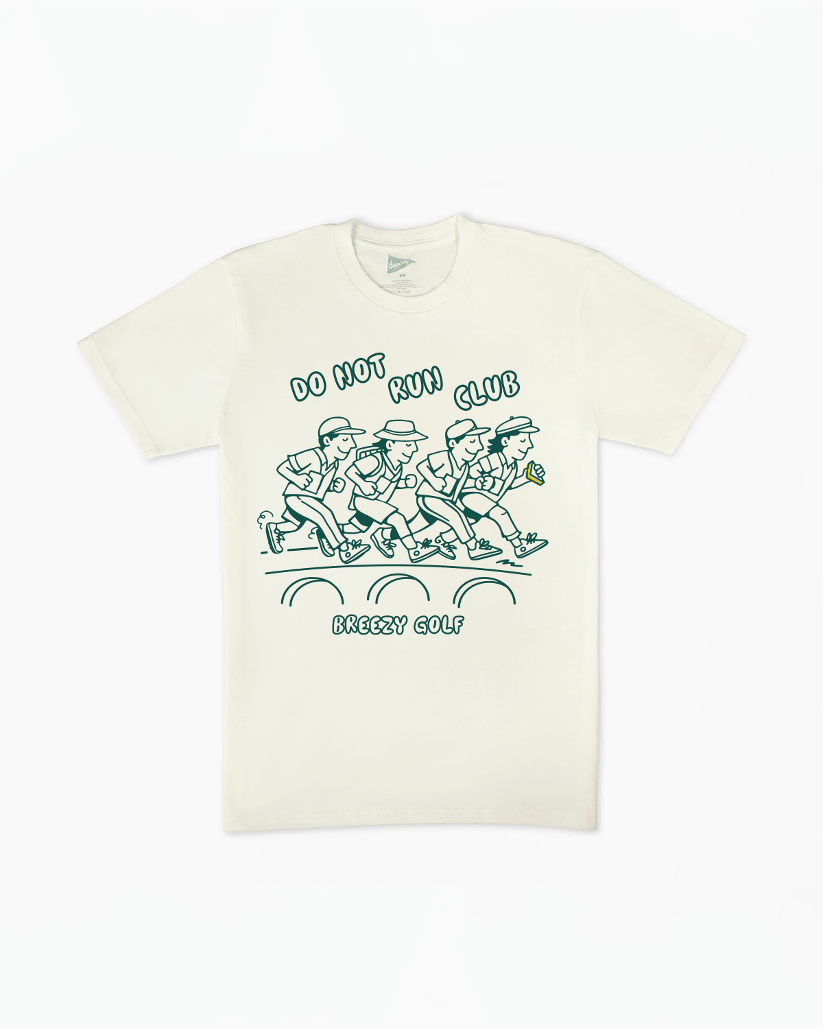 The Do Not Run Club Tee Natural - Breezy Golf
