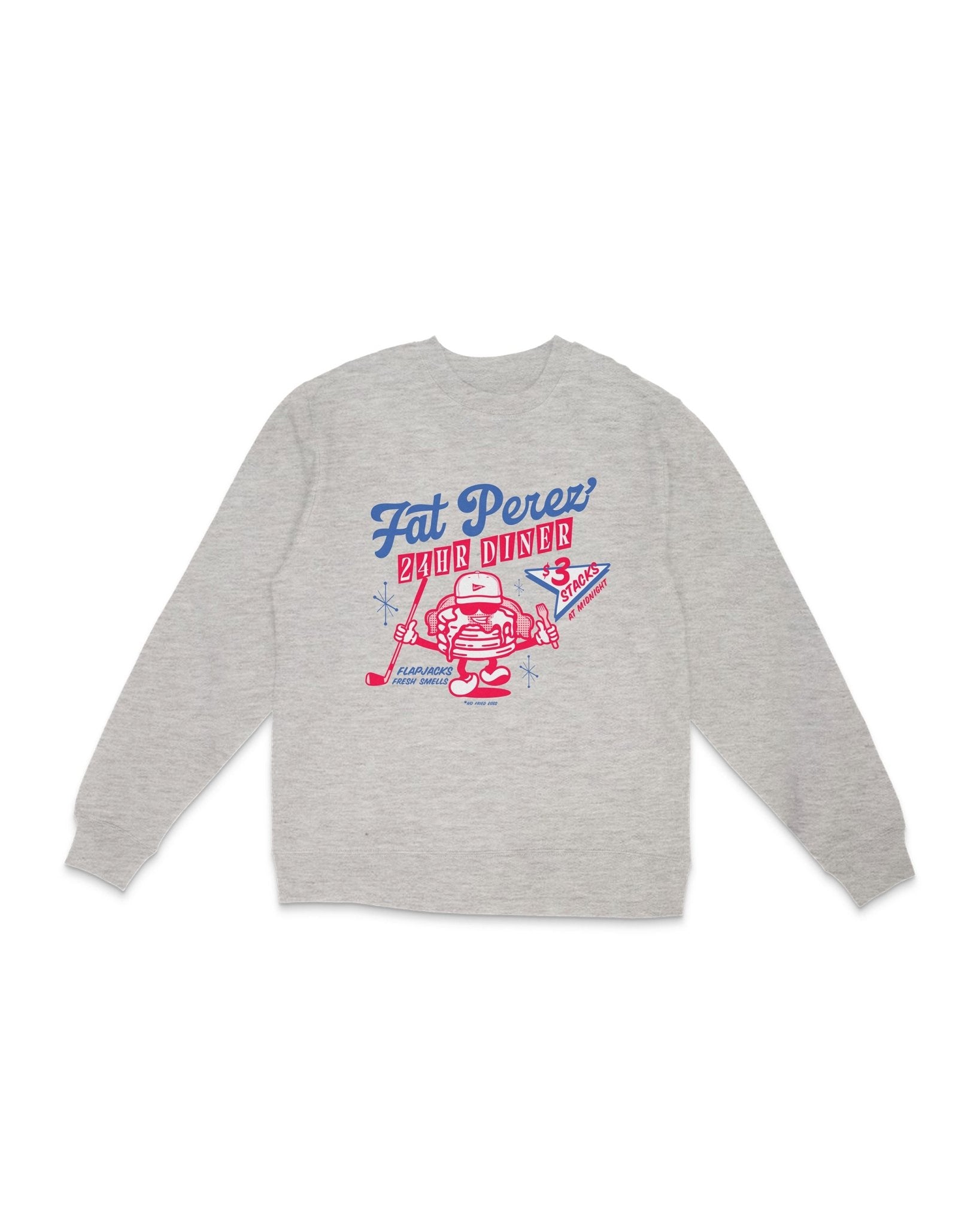 The Fat Perez Diner Crewneck | Breezy Golf | Performance Golf Apparel