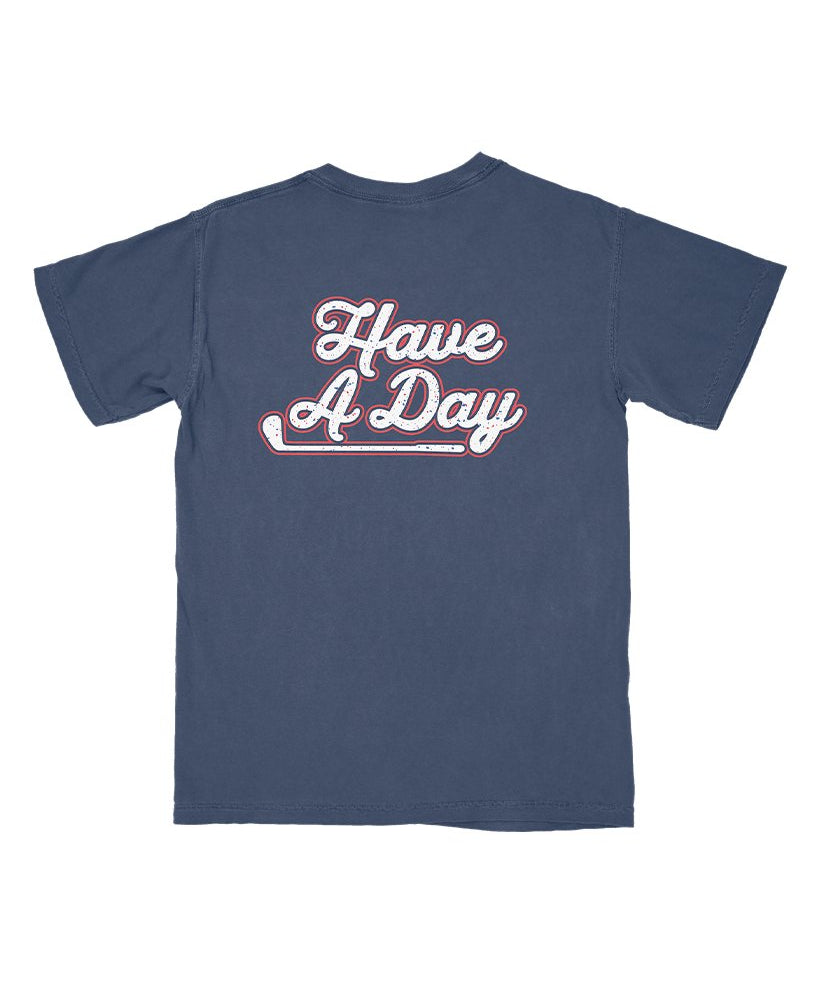 The USA Splatter Navy Pocket T Shirt - Breezy Golf