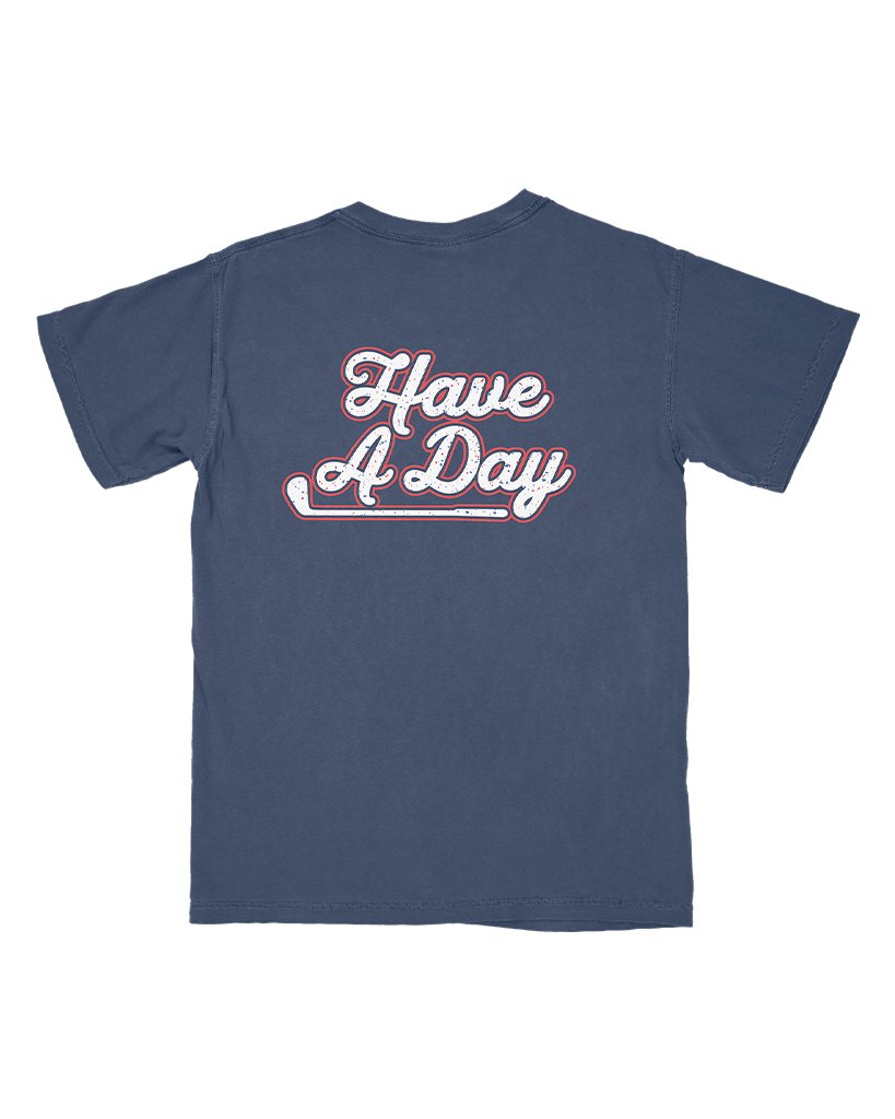 The USA Splatter Navy Pocket T Shirt - Breezy Golf