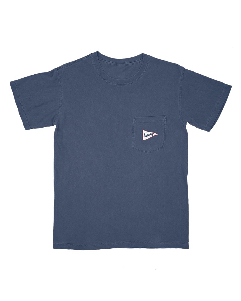 The USA Splatter Navy Pocket T Shirt - Breezy Golf