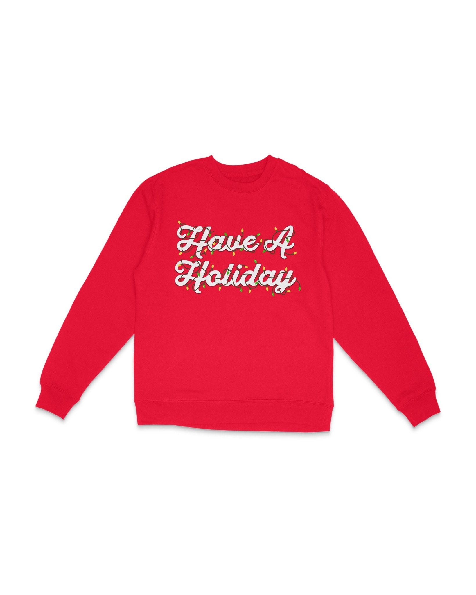 The Have A Holiday Crewneck - Red | Breezy Golf | Performance Golf Apparel