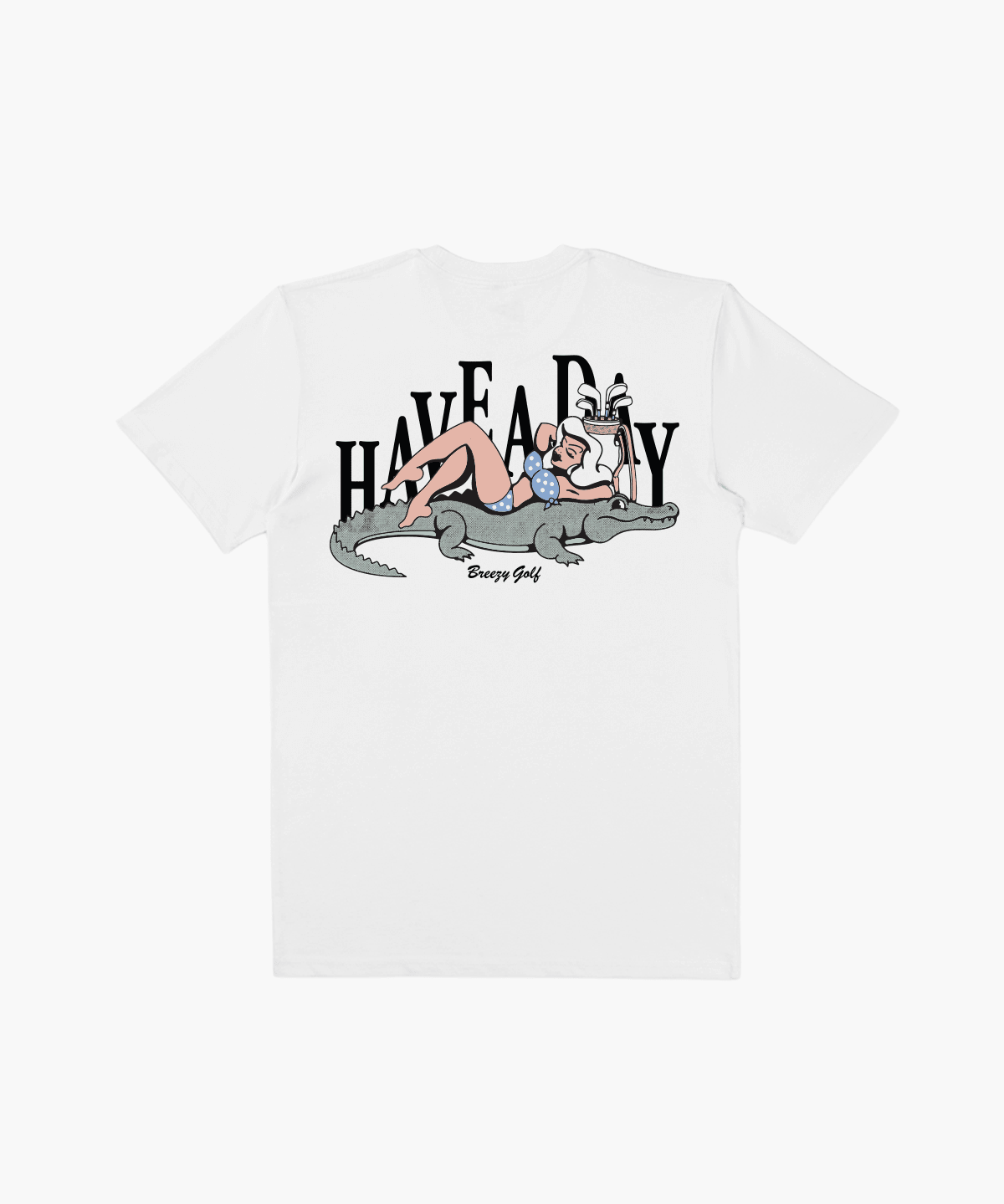 Have A Swamp Day Tee White - Breezy Golf