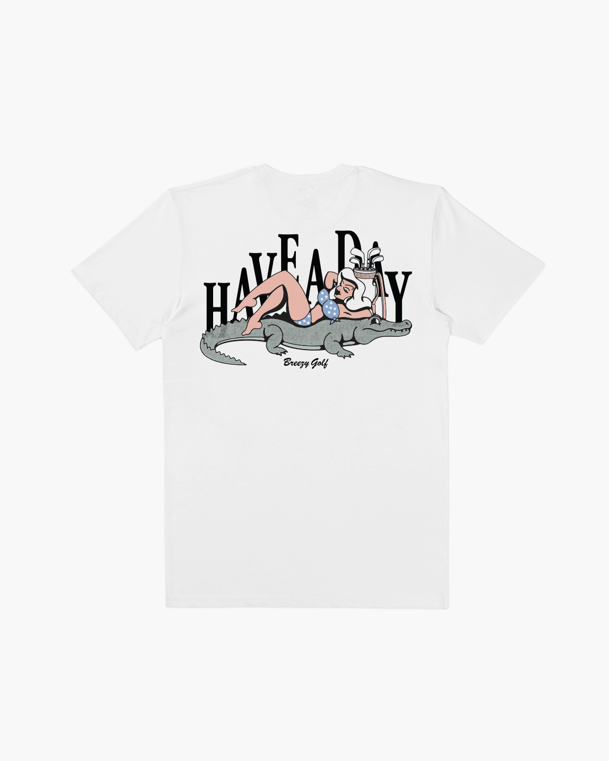 Have A Swamp Day Tee White - Breezy Golf