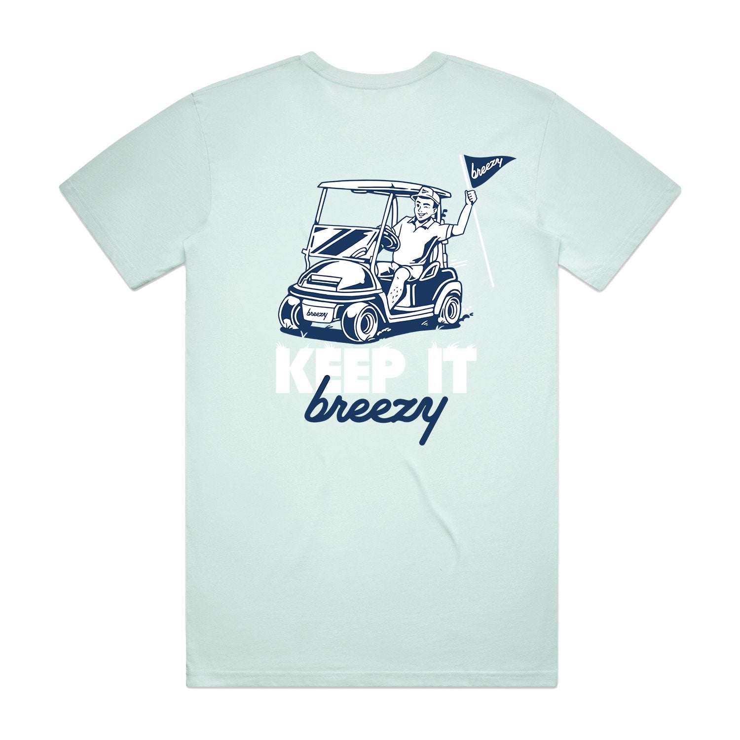 Keep It Breezy T Shirt Mint | Breezy Golf | Performance Golf Apparel