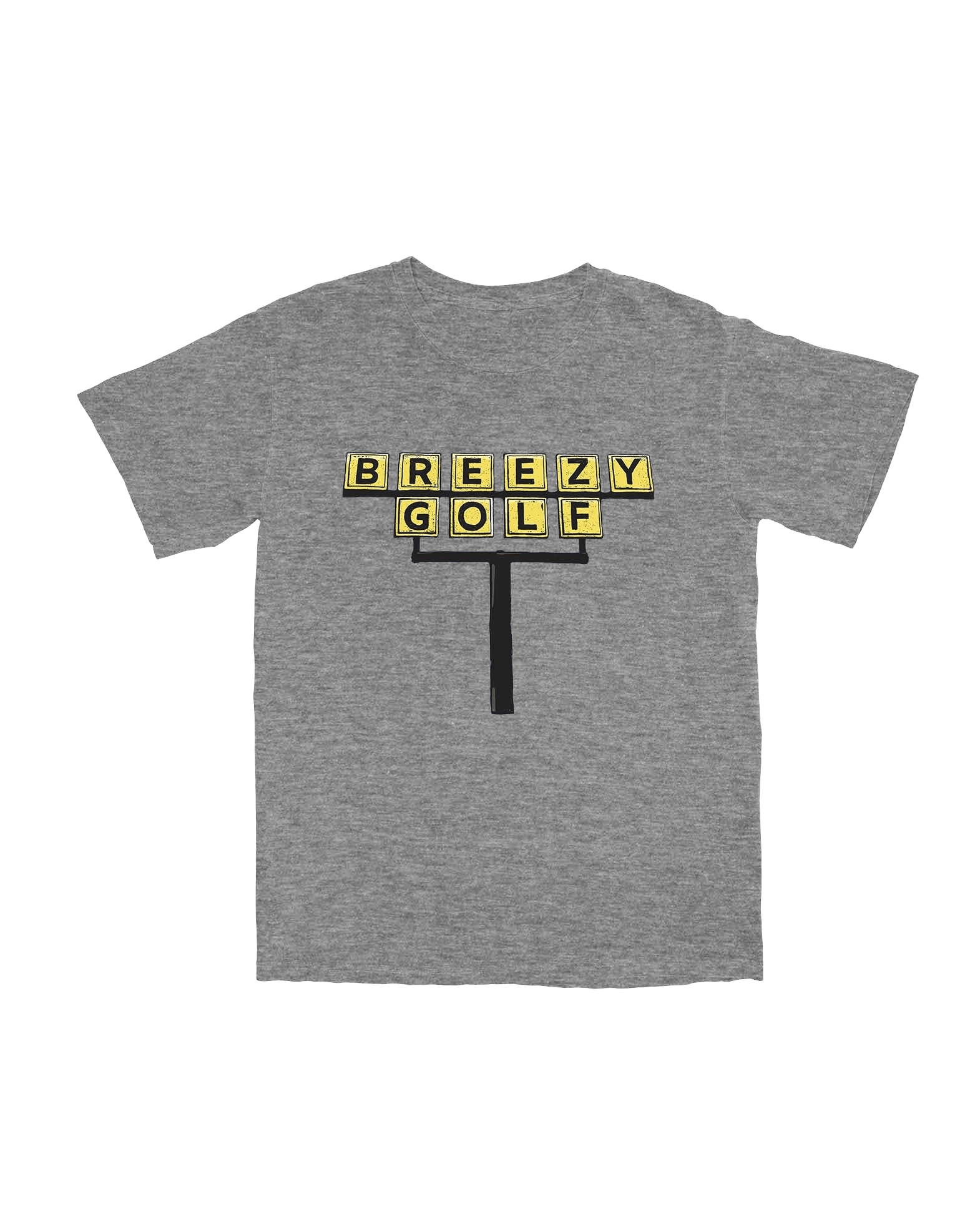 Late Night Eats T Shirt - Grey | Breezy Golf | Performance Golf Apparel