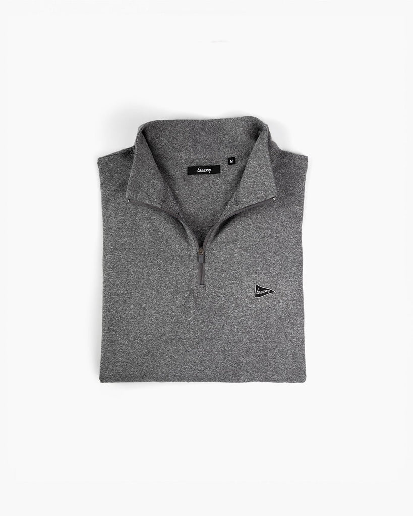 The Gimme Quarter-Zip - Dark Gray Golf Outerwear | Breezy Golf