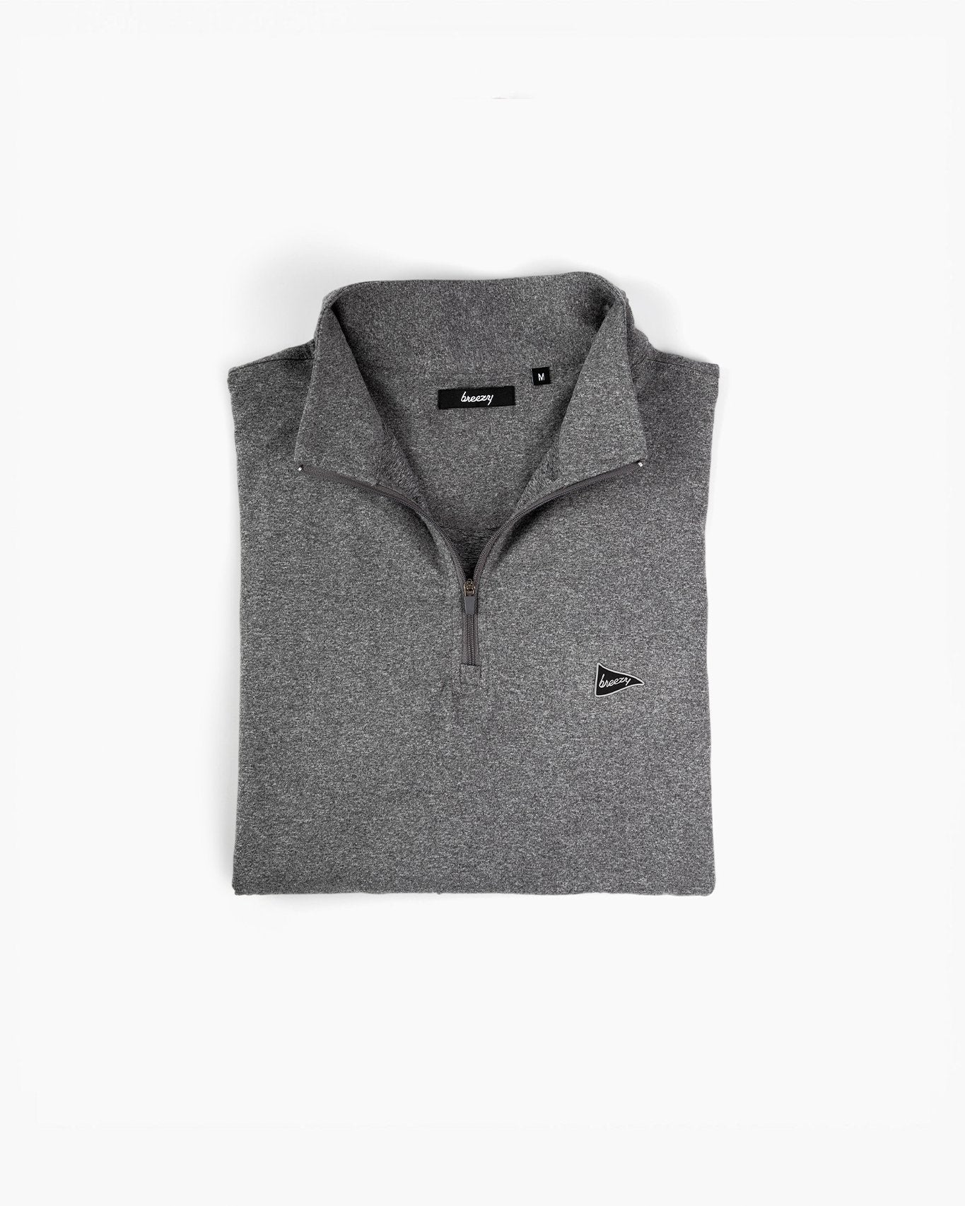 The Gimme Quarter - Zip - Dark Gray - Breezy Golf