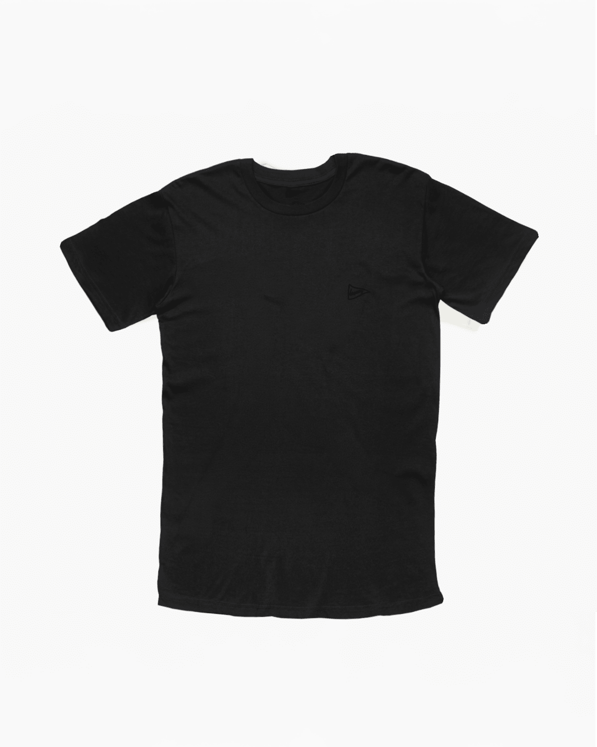 The Breezy Embroidered Tonal Script Tee Black - Breezy Golf
