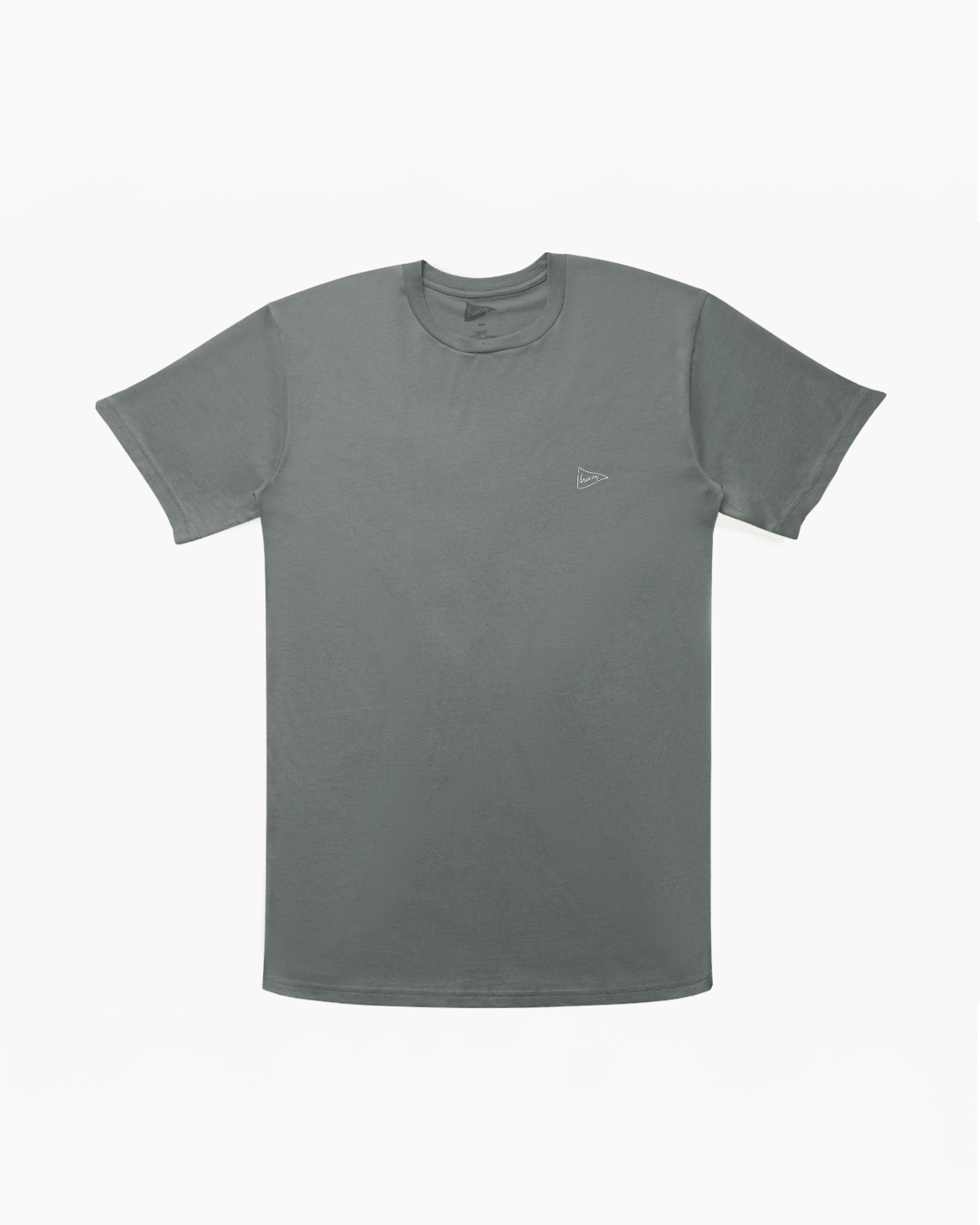 The Breezy Embroidered Tonal Script Tee Grey - Breezy Golf