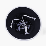 Have A Day White Perforated Bucket Hat - Breezy Golf