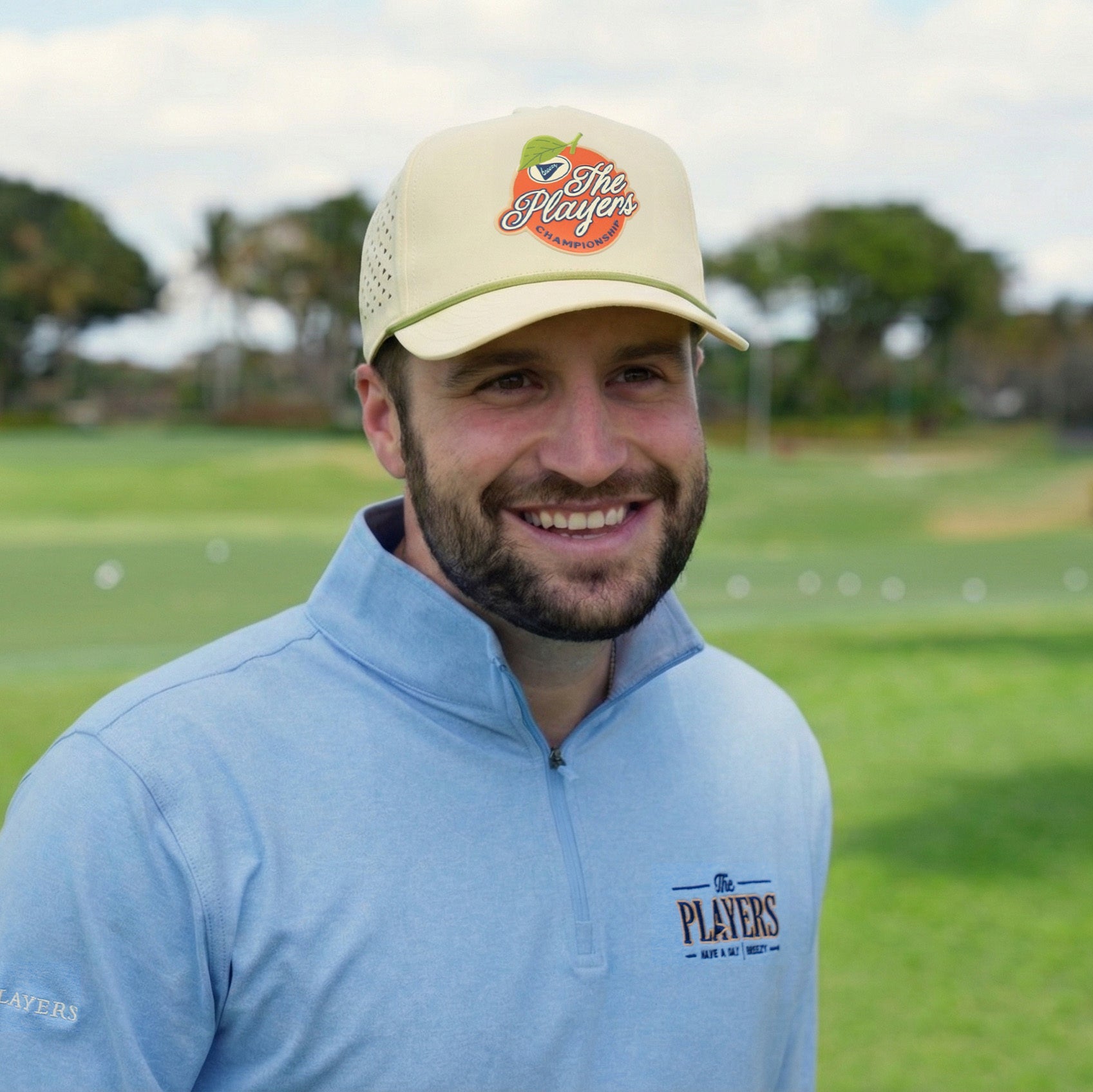 THE PLAYERS x Breezy Orange Performance Hat | Breezy Golf | Performance Golf Apparel