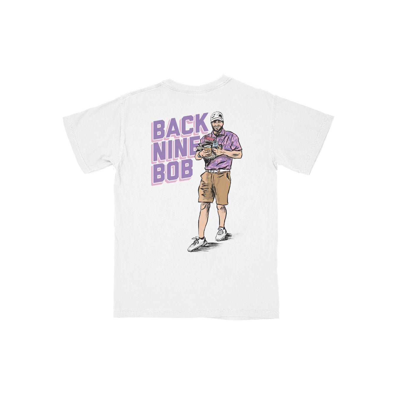 Back Nine Bob Pocket T Shirt | Breezy Golf | Performance Golf Apparel