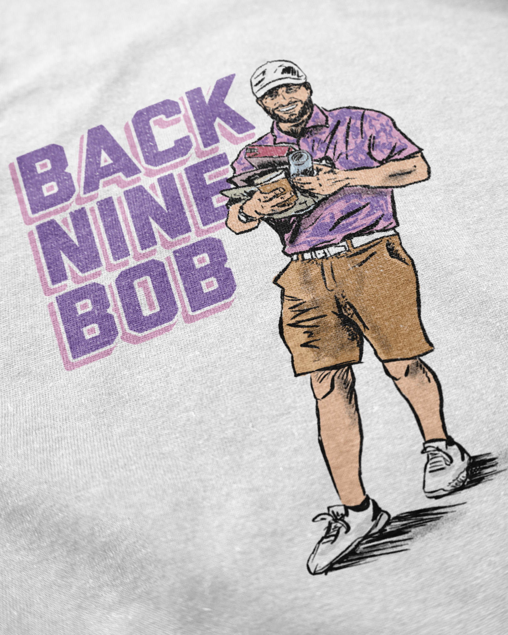 Back Nine Bob Pocket T Shirt - Breezy Golf