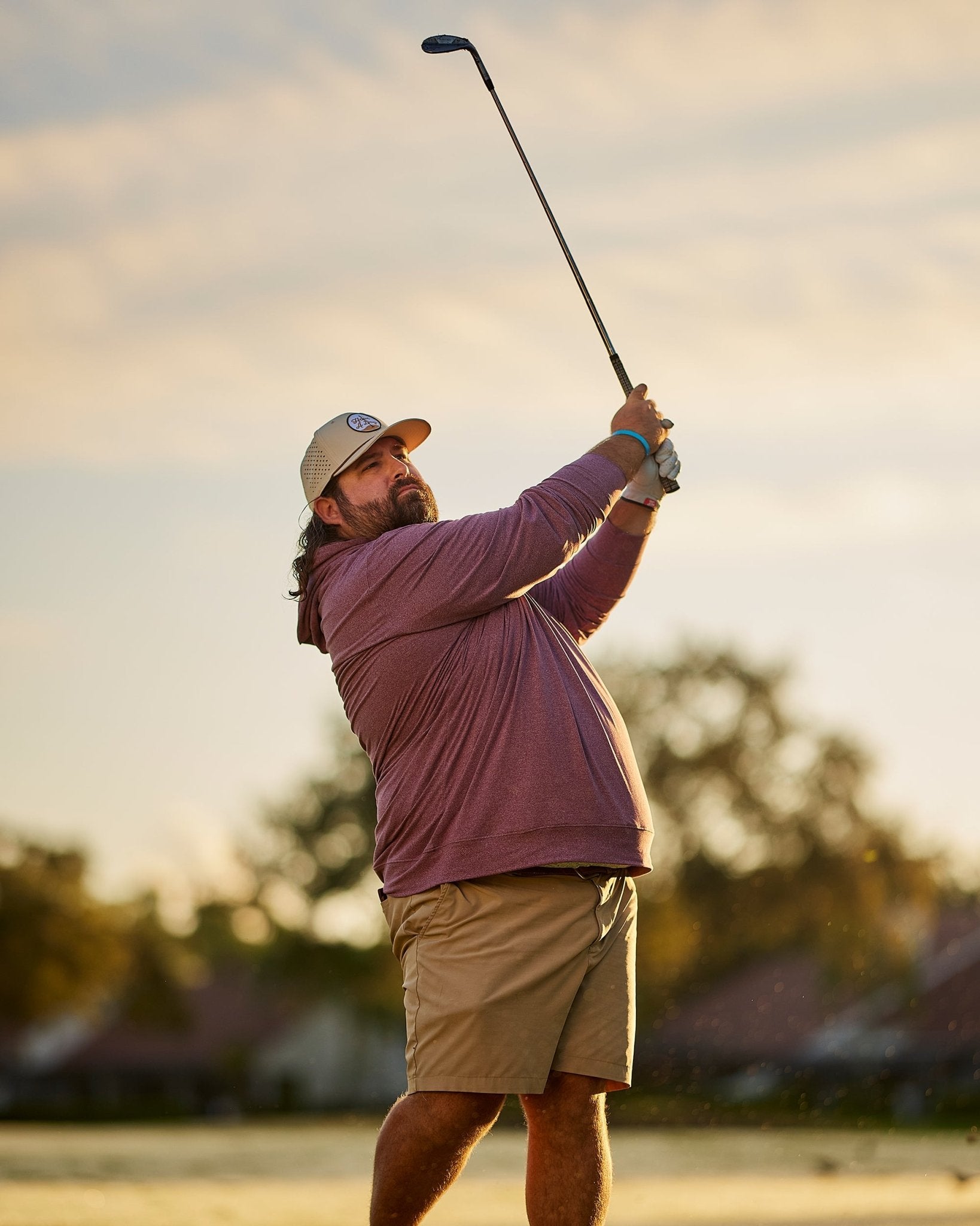 The Gimme Hoodie - Berry - Breezy Golf