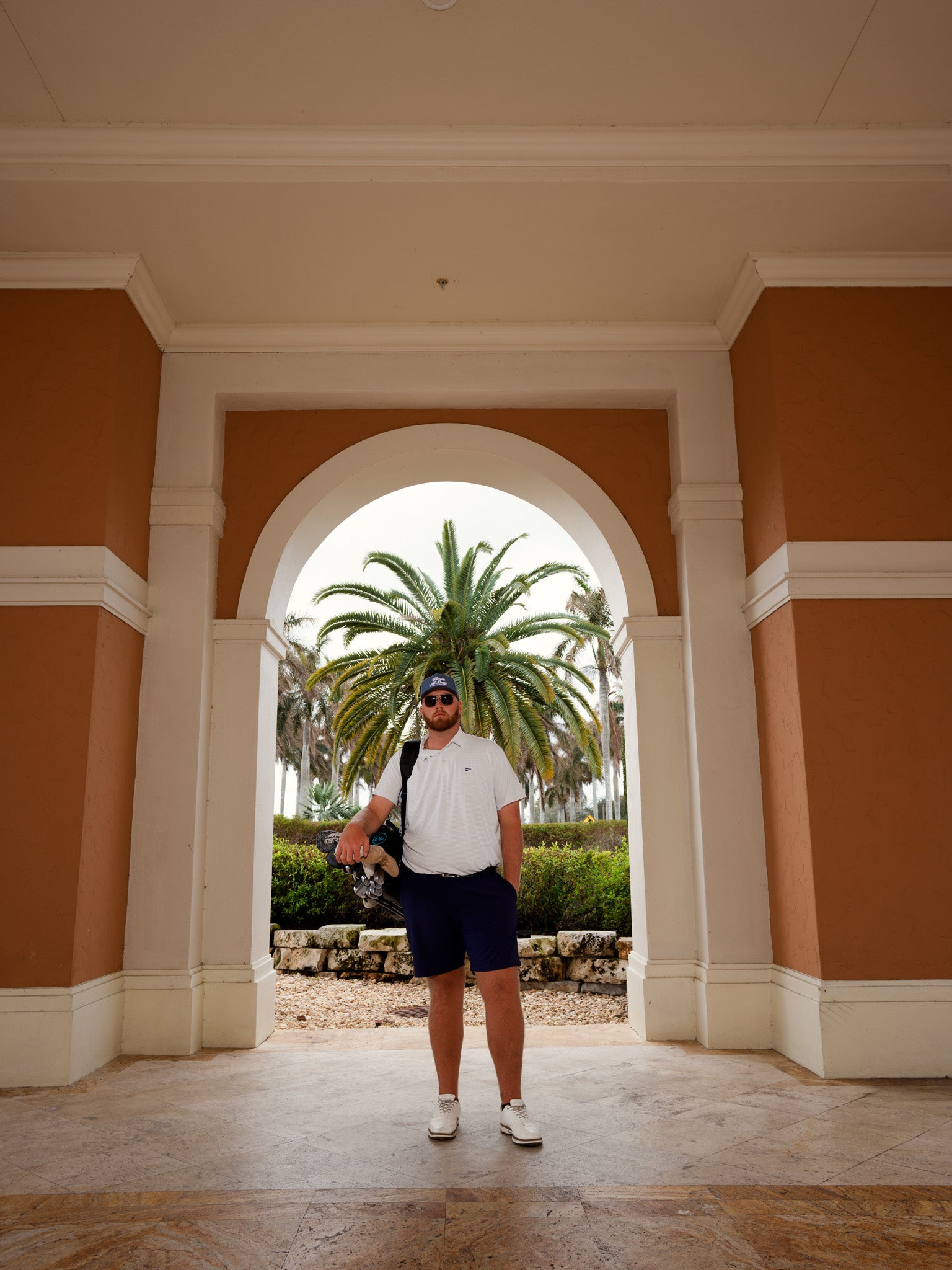 The Pebbled Stripes Polo | Breezy Golf | Performance Golf Apparel