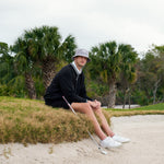 Have A Day Grey Perforated Bucket Hat - Breezy Golf