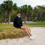 Have A Day Black Perforated Bucket Hat - Breezy Golf